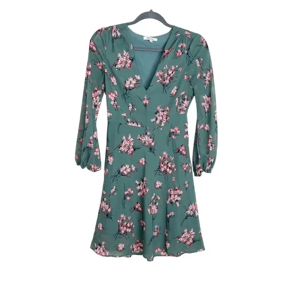 Madewell Marguerite Dress 00 Butterfly Garden Floral - Picture 9 of 10